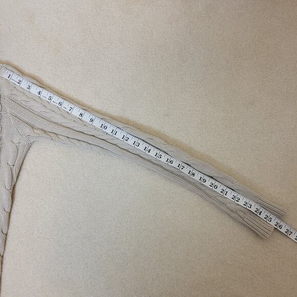 Fenn Wright Manson Size S Cable Fisherman Knit Shawl Collar Cardigan Sweater - Picture 13 of 16